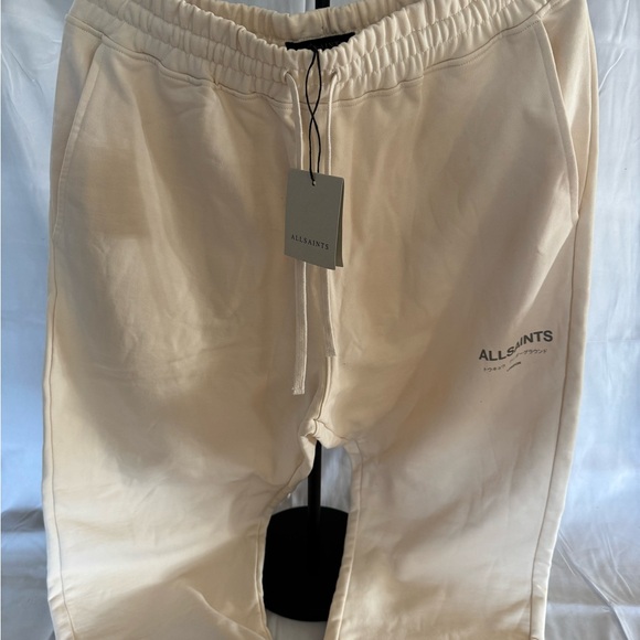 All Saints Cream Joggers size XXL NWT
